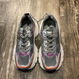 Fashion Nova Gray and Purple Athletic Shoes Size 8